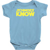 schmoes know Baby Bodysuit