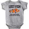 lost fish Baby Onesie