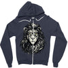 nerd  lion Zipper Hoodie