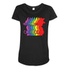 Goku Rainbow Maternity Scoop Neck T-shirt