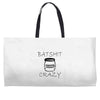 batshit crazy mini Weekender Totes