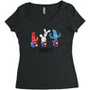 4th of July Women's Triblend Scoop T-shirt