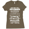 I Am A September Women Ladies Fitted T-Shirt