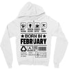 Born In February Zipper Hoodie