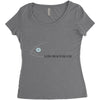 fish hooded Women's Triblend Scoop T-shirt