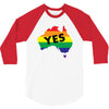 Vote Yes Australia 3/4 Sleeve Shirt