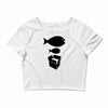 big fish little fish cardboard box   music t shirt Crop Top