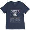 gemini christmas ugly sweater V-Neck Tee
