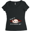 November Peeking Out Baby Boy Women's Triblend Scoop T-shirt