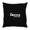 the boring company elon musk Throw Pillow