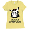 viva la evolucion Ladies Fitted T-Shirt