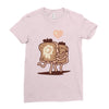 french toast kiss Ladies Fitted T-Shirt