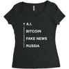 30 Seconds To Mars Topics Women's Triblend Scoop T-shirt