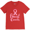 breast cancer pink ribbon V-Neck Tee