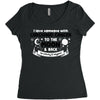 I Love Someone with Carcionid Cancer to The Moon and Back to Infinity Women's Triblend Scoop T-shirt