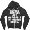 freelance artist advertising Zipper Hoodie