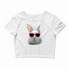 Easter Bunny Face Too Hip To Hop Crop Top
