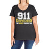 911 dispatcher heroes Ladies Curvy T-Shirt