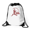 touch down funny Drawstring Bags