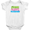 peace, love, massage Baby Onesie