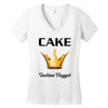 cake fashion nugget Women's V-Neck T-Shirt