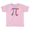 spring pi tshirts  flowery colorful pi day gifts Toddler T-shirt