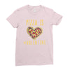 pizza is my valentine 3 Ladies Fitted T-Shirt