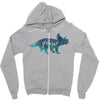 Prince Dinosaur Zipper Hoodie