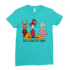 Hallowentown Lock Shock And Barrell Ladies Fitted T-Shirt