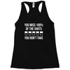 missed shots Racerback Tank