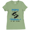 Pops is my Name Fishing Is My Game Ladies Fitted T-Shirt