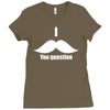mustache (3) Ladies Fitted T-Shirt