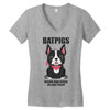 batpigs! Women's V-Neck T-Shirt