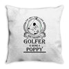 Golfer Poppy Throw Pillow