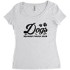 Dogs Because People Suck Women's Triblend Scoop T-shirt