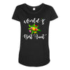 world's best aunt Maternity Scoop Neck T-shirt