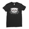 pug mom sugar skull Ladies Fitted T-Shirt
