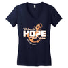 We Have This Hope As an Anchor Uterine-Endometrial Cancer Awareness Women's V-Neck T-Shirt