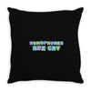 homophones are gay Throw Pillow