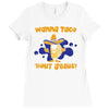 wanna taco 'bout jesus Ladies Fitted T-Shirt