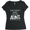 the cool fun and favorite aunt Women's Triblend Scoop T-shirt