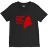 funny maine state V-Neck Tee