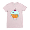 funny cartoon Ladies Fitted T-Shirt