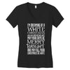 white christmas Women's V-Neck T-Shirt