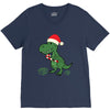 christmas dinosaur V-Neck Tee