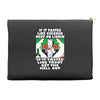 if it tastes like chicken, funny rude ideal birthday present Accessory Pouches