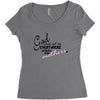 GOD EVERYWHERE Women's Triblend Scoop T-shirt