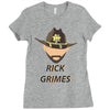 rick grimes walking dead Ladies Fitted T-Shirt