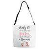red head unicorn Adjustable Strap Totes