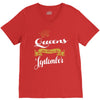 queens are born in september V-Neck Tee